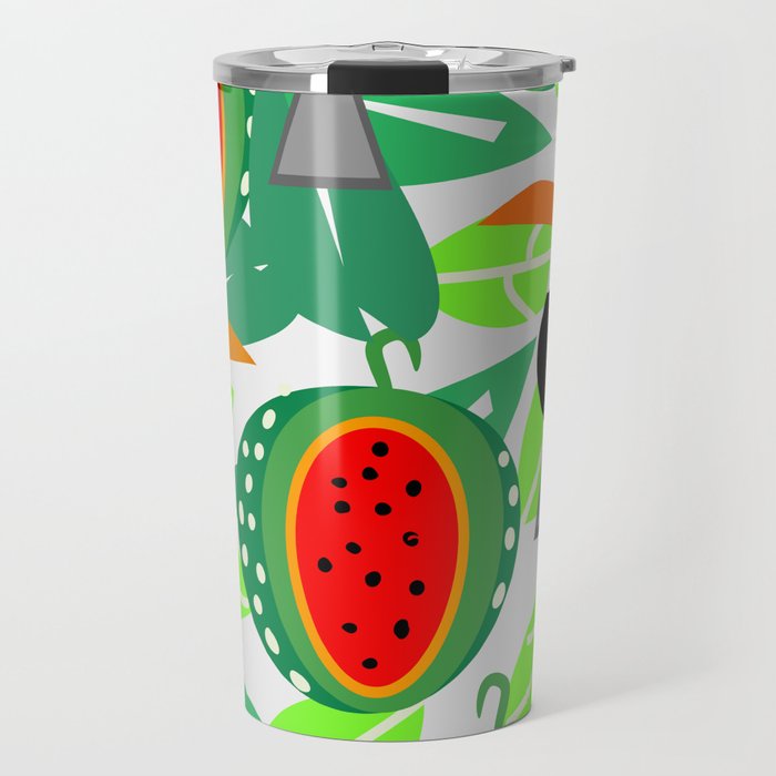Toucans and watermelons Travel Mug