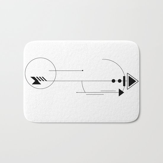 Geometric Arrow Bath Mat