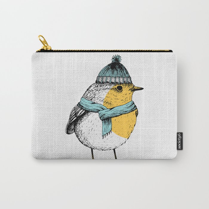 Winter bird Carry-All Pouch