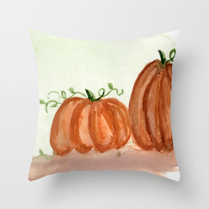 Fall Pumpkins Throw Pillow By Rosemaryanndesigns Society6