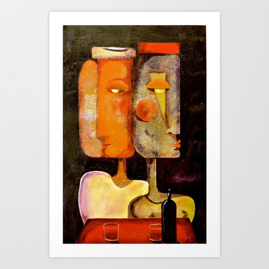 Faces Art Print