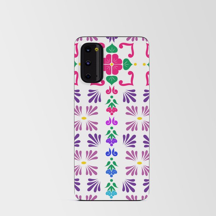 Pink 3, Framed Talavera Flower Android Card Case