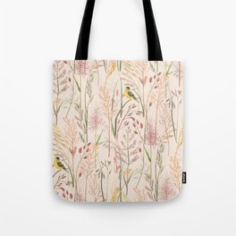 Wild Grasses and Goldfinch Tote Bag