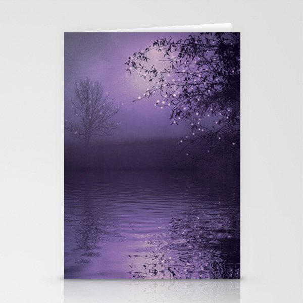SONG OF THE NIGHTBIRD - LAVENDER Stationery Cards