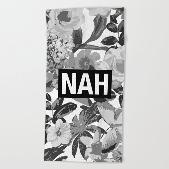 NAH B&W Beach Towel