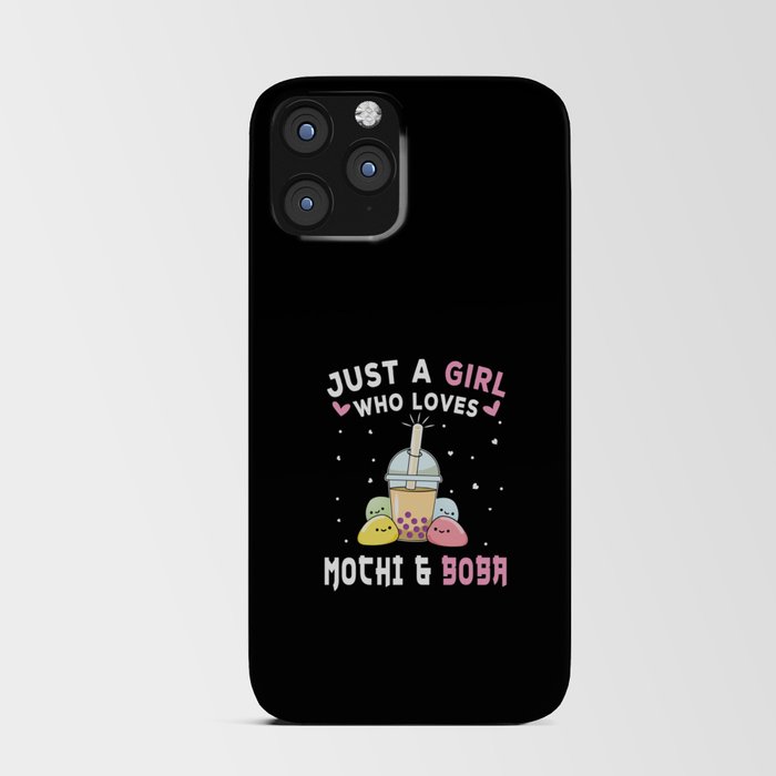 Just Girl Who Loves Mochi And Boba iPhone Card Case