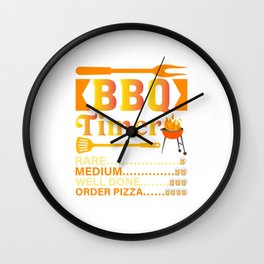 BBQ Timer Grilling Barbecue Wall Clock