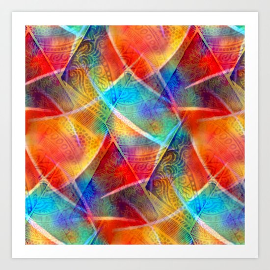 Boho Rainbow Art Print
