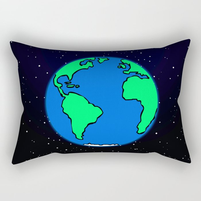 Earth and space Rectangular Pillow