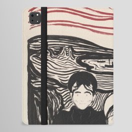 Edvard Munch Anxiety 1896 iPad Folio Case