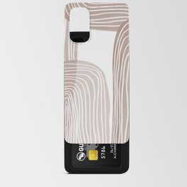 Minimal abstract neutral art Android Card Case