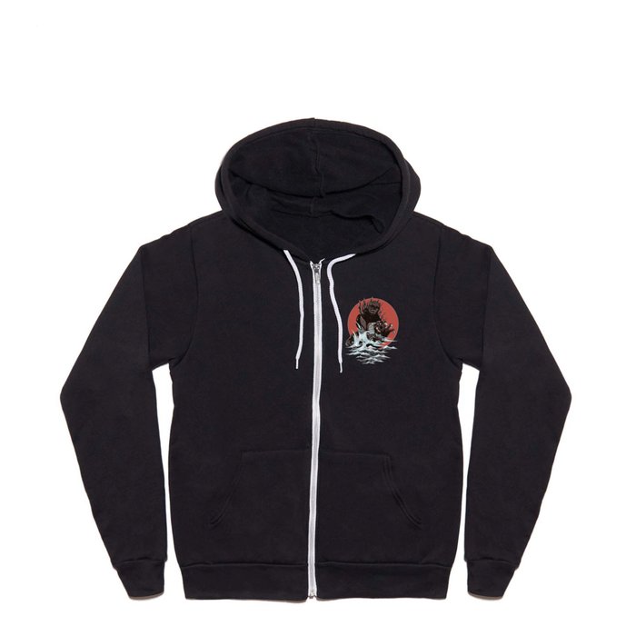 Godzilla zip clearance up hoodie