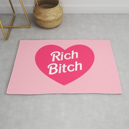 Rich Bitch Rug | Pop, Hipster, Heart, Kawaii, Graphicdesign, Barbie, Girly, Tumblr, Jeffreestar, Girl 