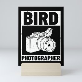 Bird Photography Lens Camera Photographer Mini Art Print