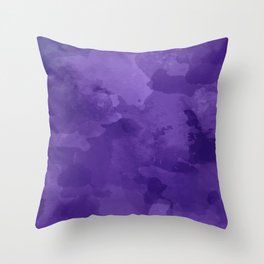 amethyst watercolor abstract Throw Pillow