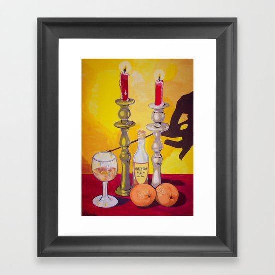 Cognac Framed Art Print