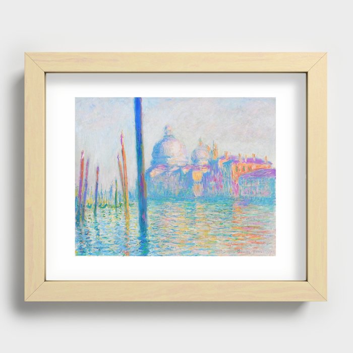 Claude Monet's Le Grand Canal. Recessed Framed Print