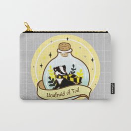 Yellow Badger In The Bottle Carry-All Pouch