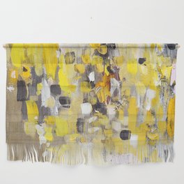 Abstract painting yellow colors Wall Hanging