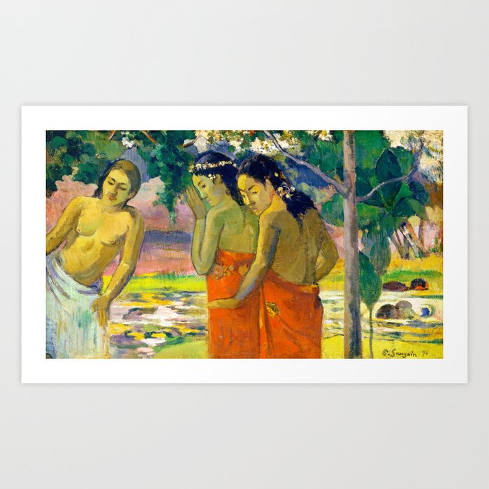 Paul Gauguin "Three Tahitian Women" Art Print