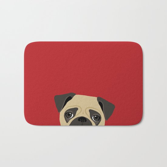 Pug Bath Mat