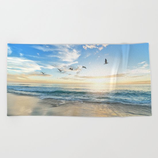 Beach Scene 34 Beach Towel