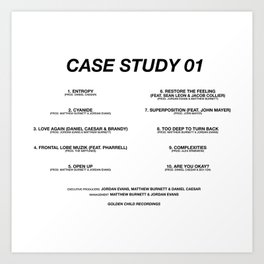 Case Study 01 - Daniel Caesar Art Print
