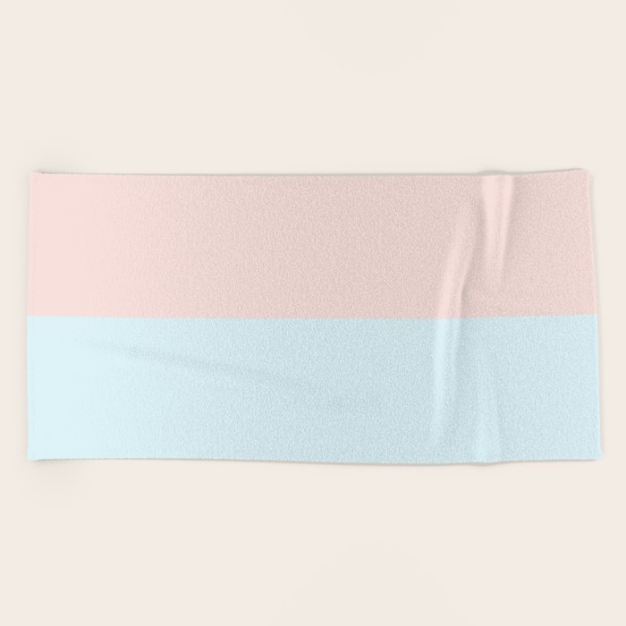 pale blue towels