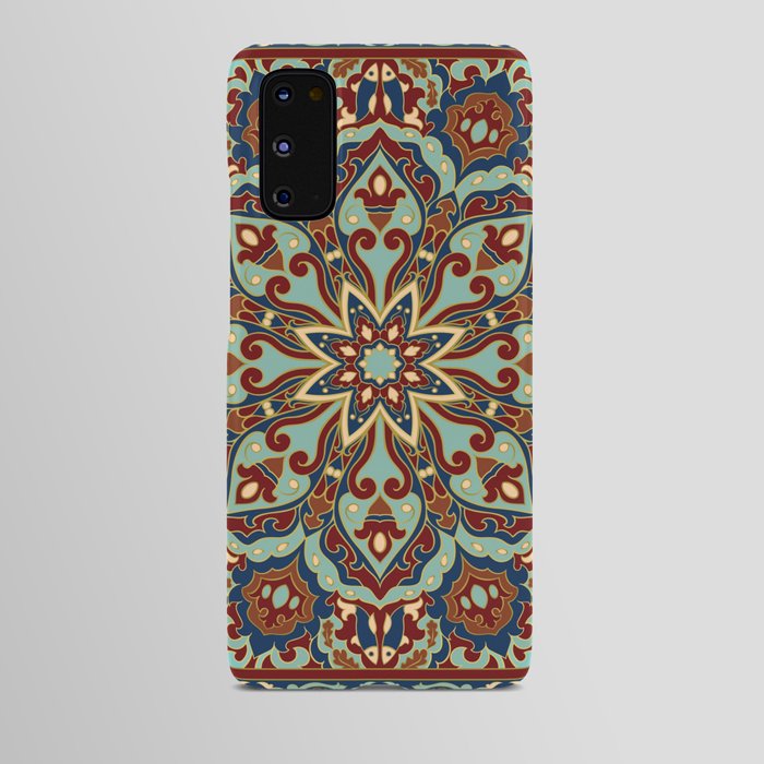 Ornamental Ethnic Bohemian Pattern V Sage Spice Android Case