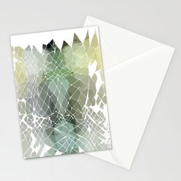Fractured Silver Stationery Cards