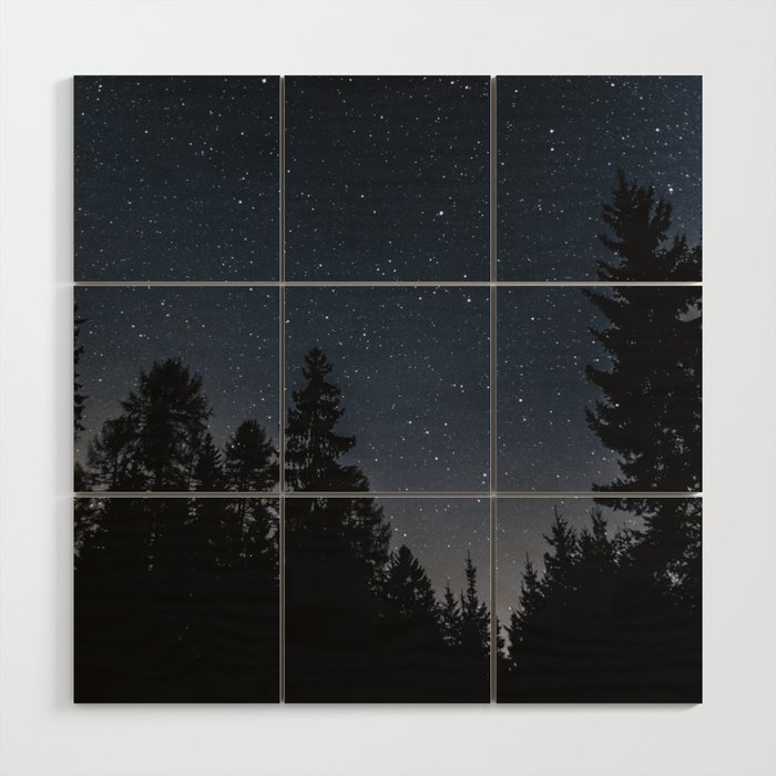 Star Night in the Woods | Nature and Landscape Photography Wood Wall Art