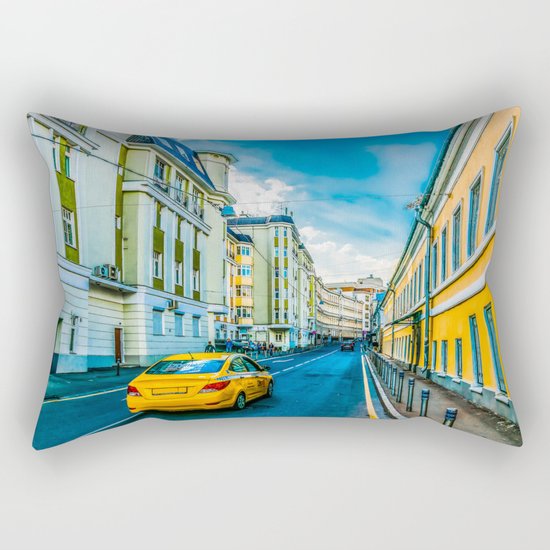 Yellow Taxi Rectangular Pillow