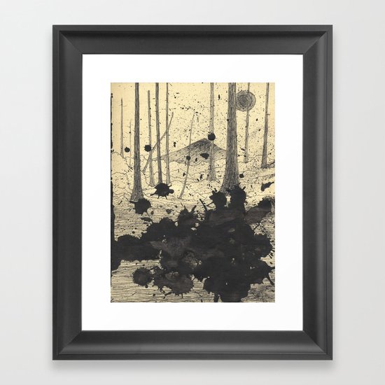 Snowstorm Framed Art Print