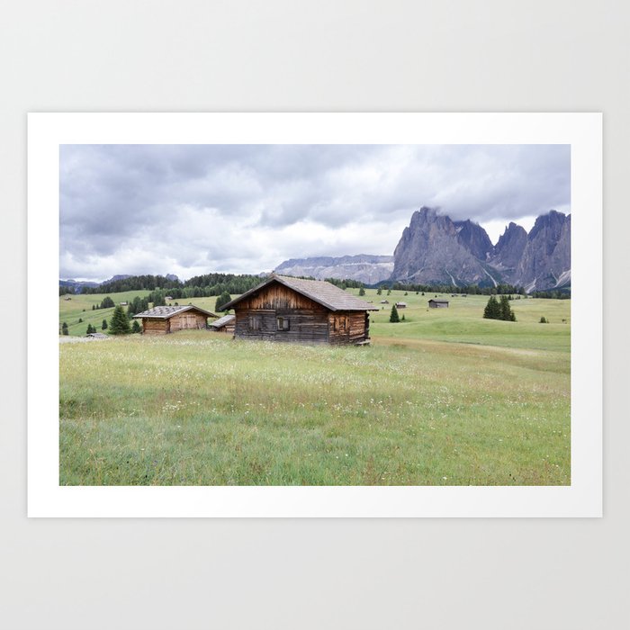 Dolomites mountains - Landscape and Nature Photography digital art print Art Print