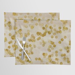Vintage Gold Glitter Pattern  Placemat