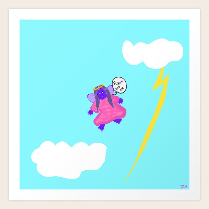 Perfect Pizza Girl Art Print by TessKleinCreates Society6