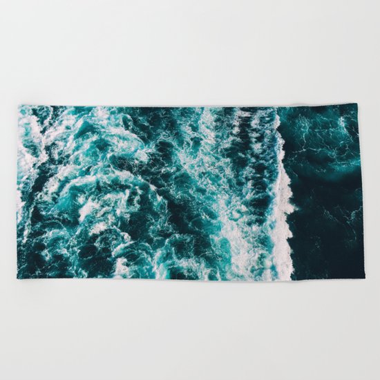 Deep Blue Waters Beach Towel