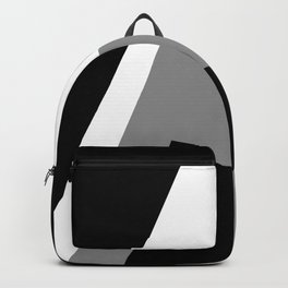 Arc of triumph Backpack | Digital, Black, Painting, Geometricart, Bnw, Abstractart, Minimalistic, Blackandwhite, White, Minimal 