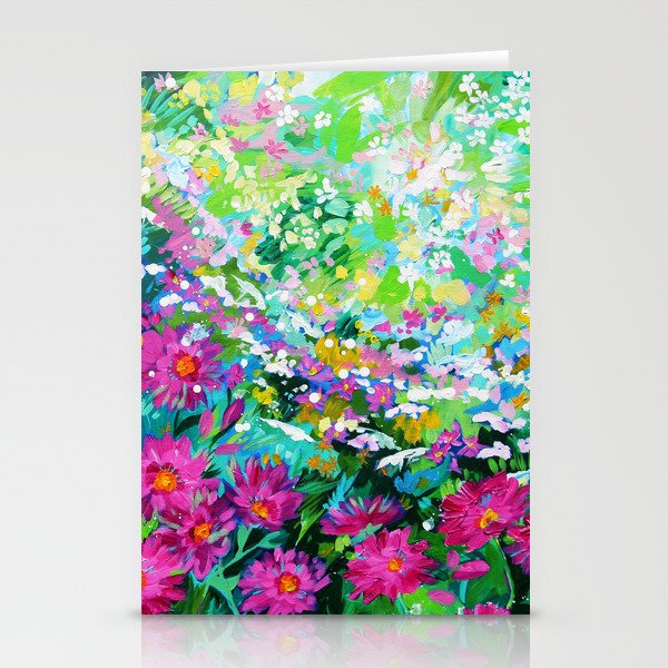 Summer Dreaming Flower Painting Stationery Cards