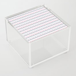 Pastel Lines with Hearts Acrylic Box