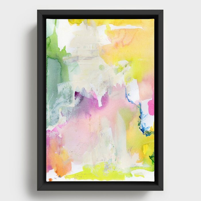 abstract map N.o 1 Framed Canvas