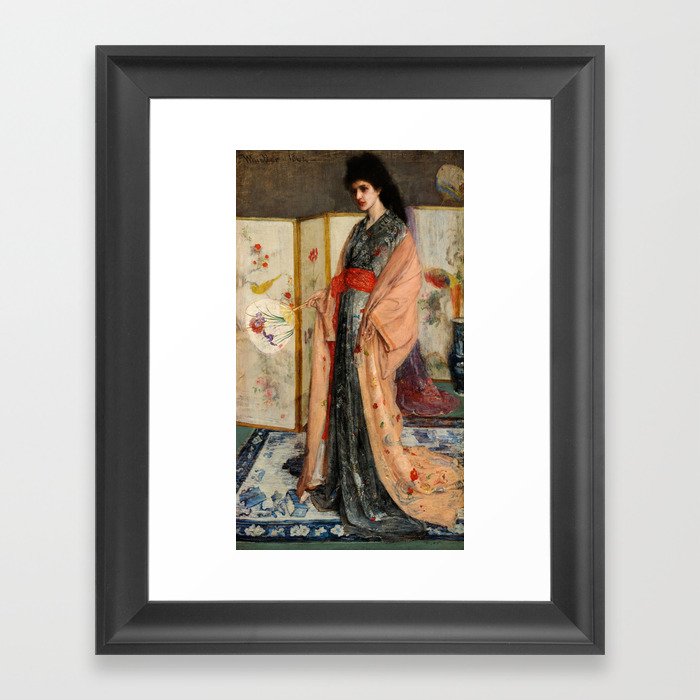 The Princess from the Land of Porcelain, 1863-1865 by James McNeill Whistler Framed Art Print