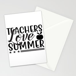 Teachers Love Summer Stationery Card