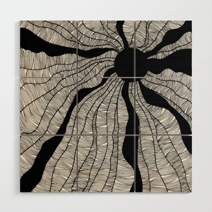 Black Hole Wood Wall Art