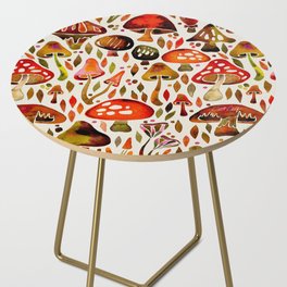 Mushroom Magic – Autumn Palette Side Table