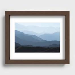 Andes mountains. Recessed Framed Print
