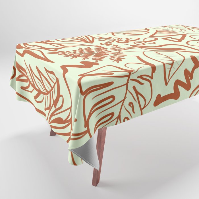 Contemporary Jungle Pattern Tablecloth