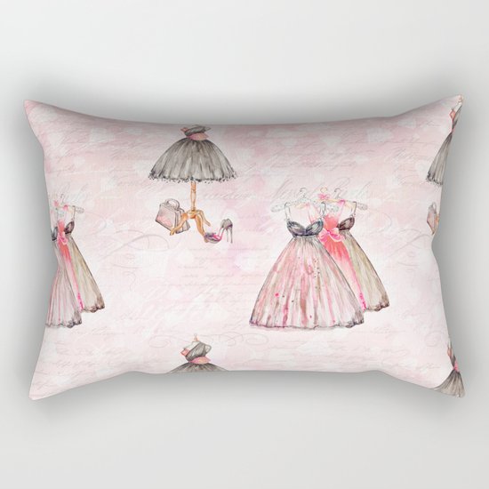 Black dress fashion #2 Rectangular Pillow