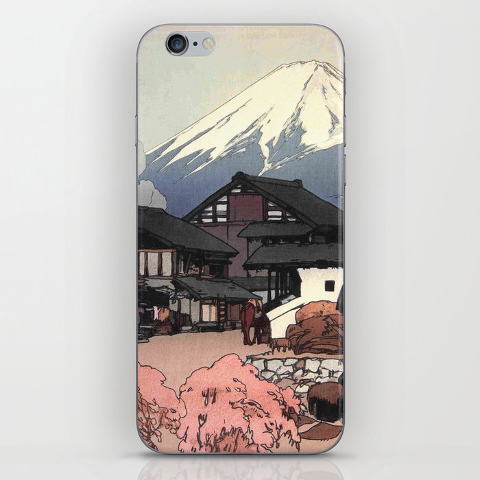 Fuji from Funatsu 1928 (woodcut)_Hiroshi YoshidaJapanese printmaker(1876-1950) iPhone Skin