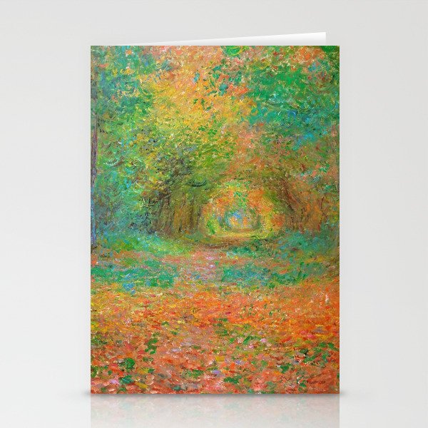 Claude Monet - The Undergrowth in the Forest of Saint-Germain (1882) Stationery Cards